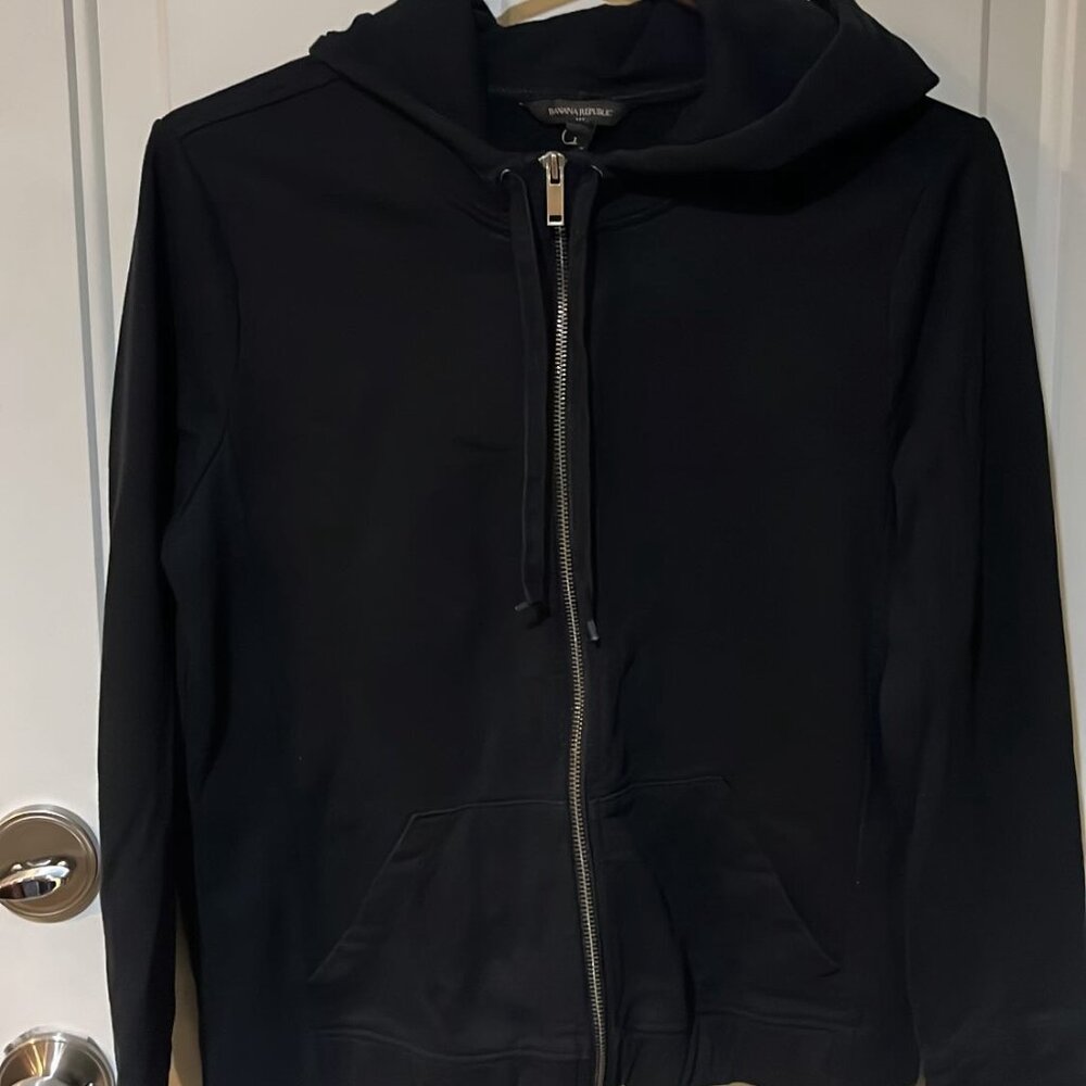 Banana Republic Black Zip Up Hoodie